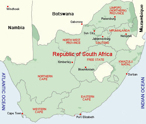 South Africa Hunting Areas